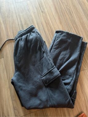 GARAGE Charcoal Gray Cargo Sweatpants - Comfortable Everyday Joggers